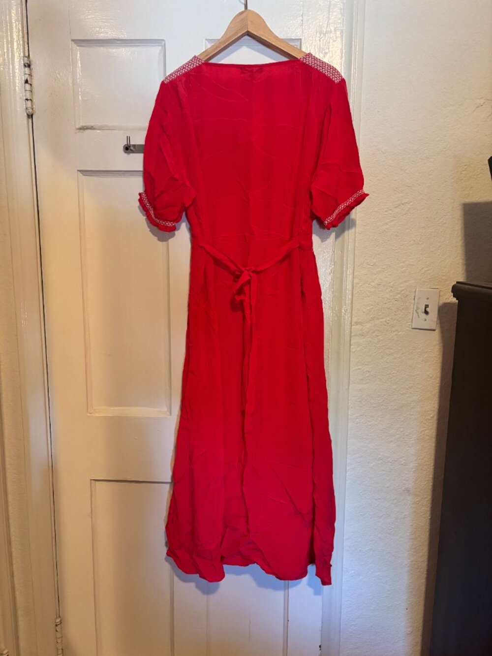 NWT - J.Crew Smocked-Trim Midi Dress in Crepe de Chine - Picture 4 of 7